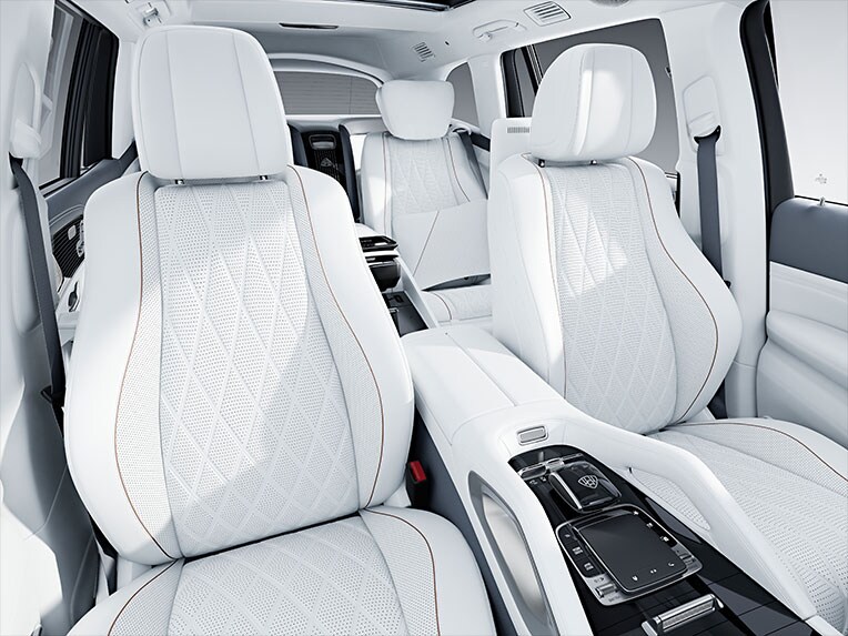 The air-conditioned massage seats in the Mercedes-Maybach GLS.