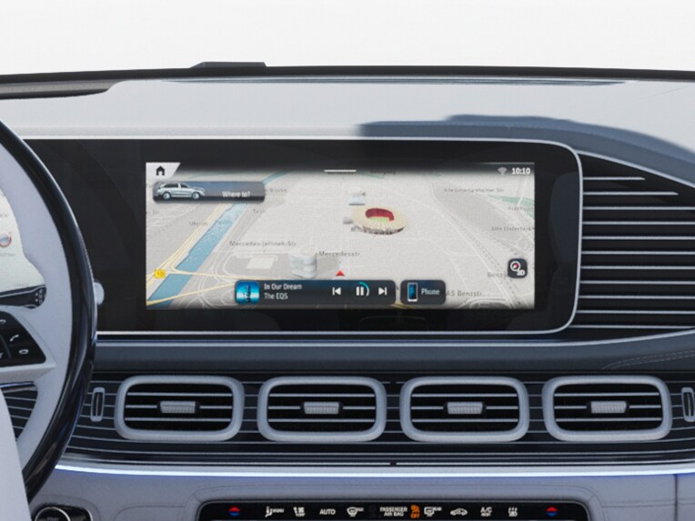 Vehicle interior of the Mercedes-Maybach GLS.
