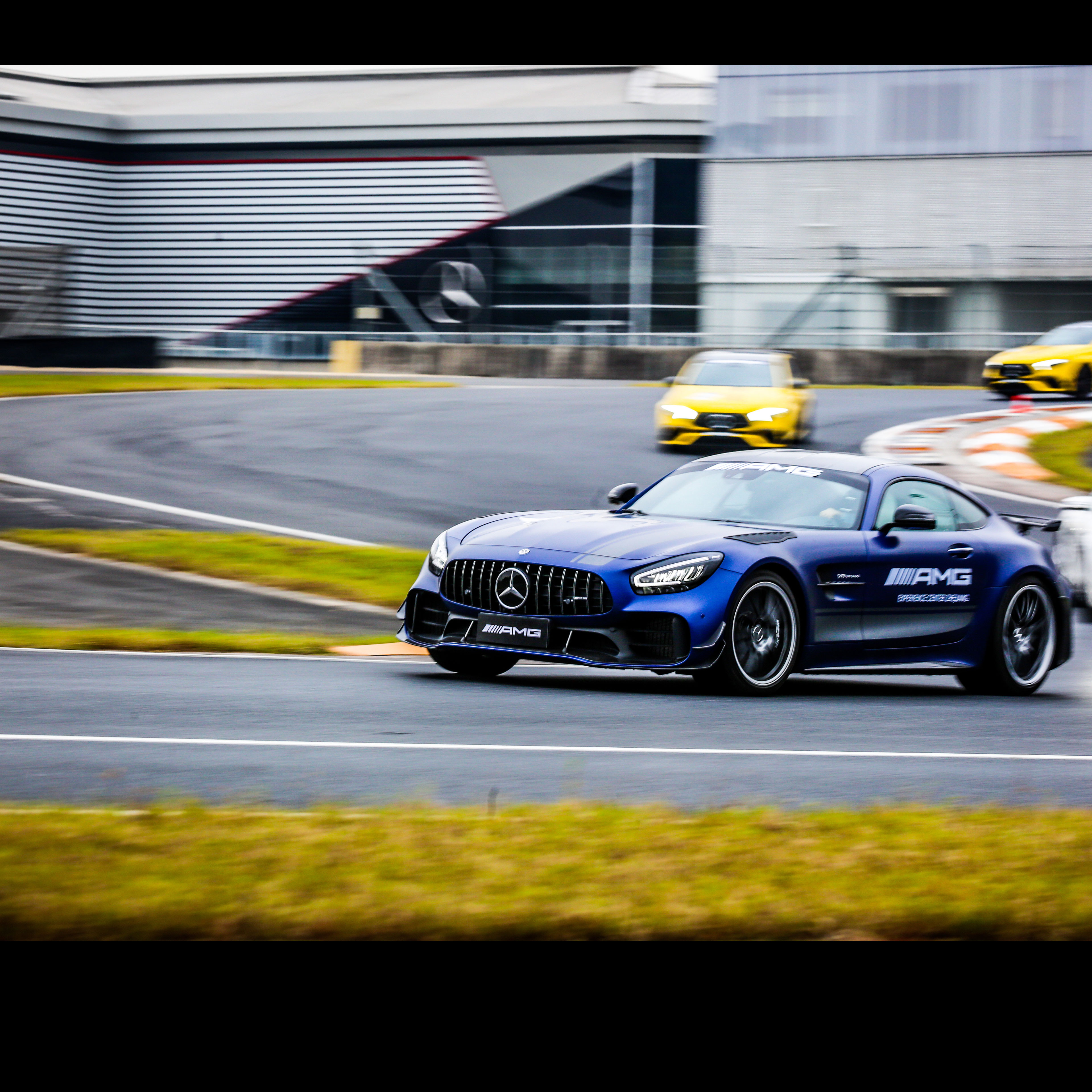 The world of AMG | Mercedes-AMG Several Mercedes-AMG vehicles.