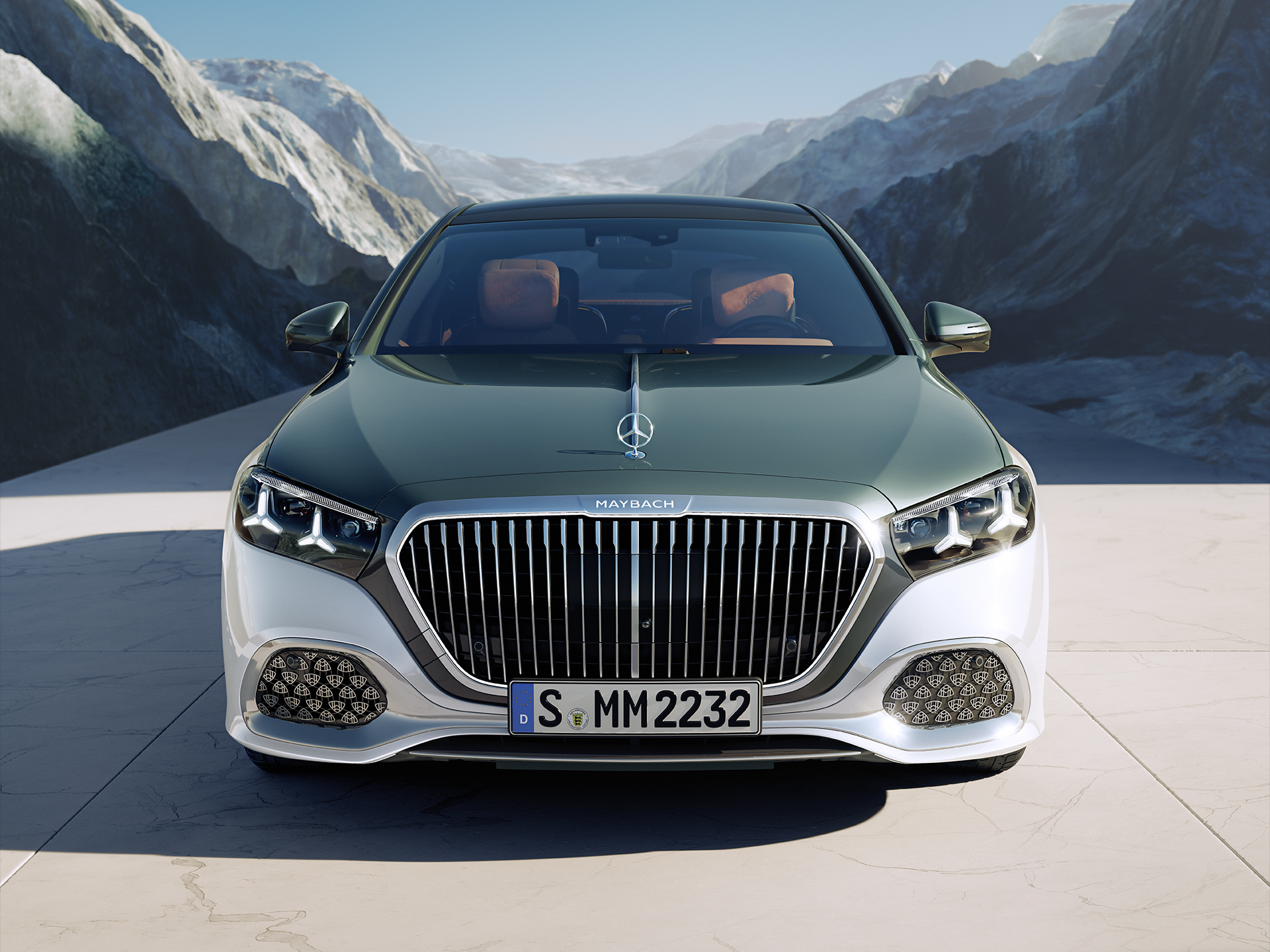 S-Class Saloon | Trademark | Mercedes-Maybach Side view of the Mercedes-Maybach S-Class.