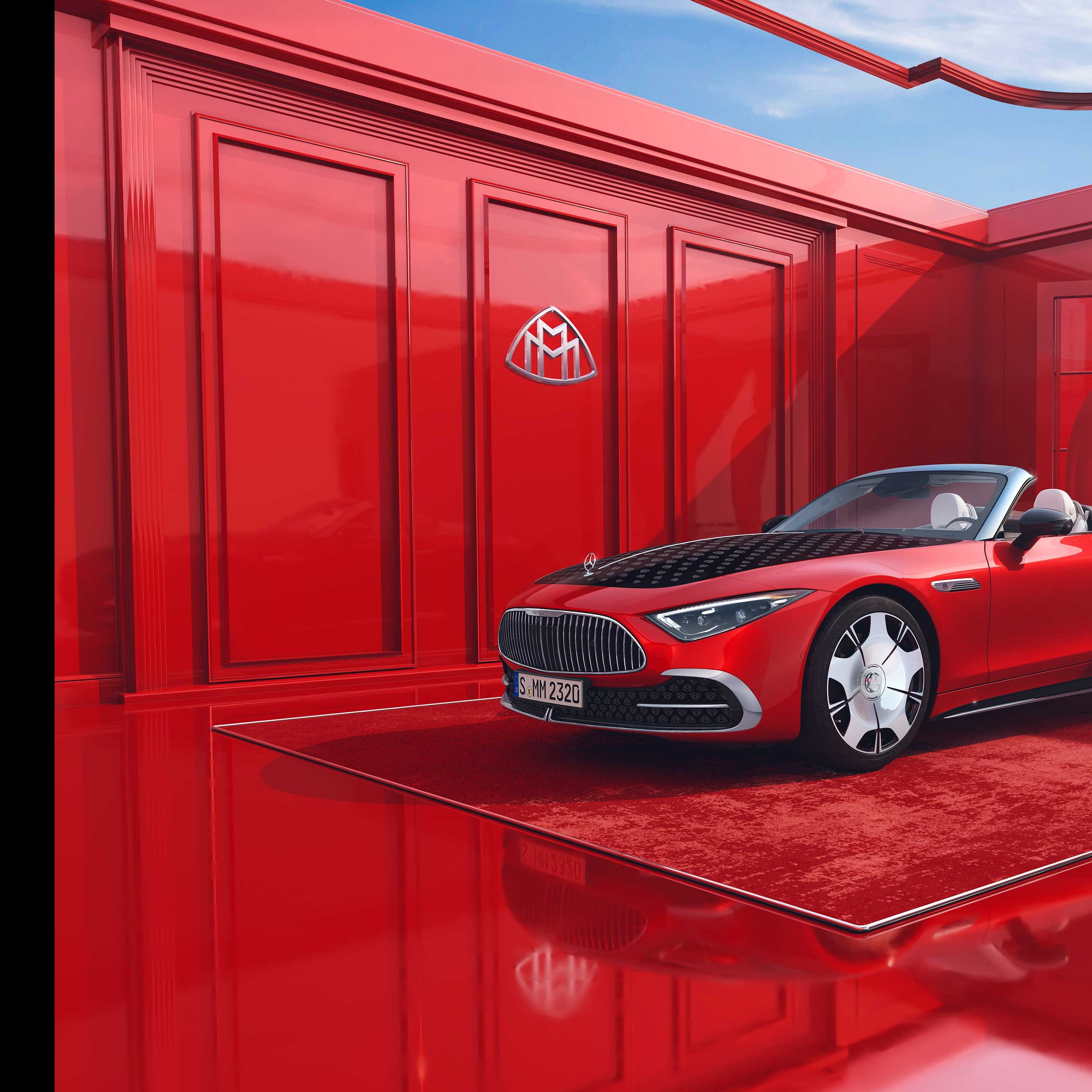 Side view of the Mercedes-Maybach SL 680.