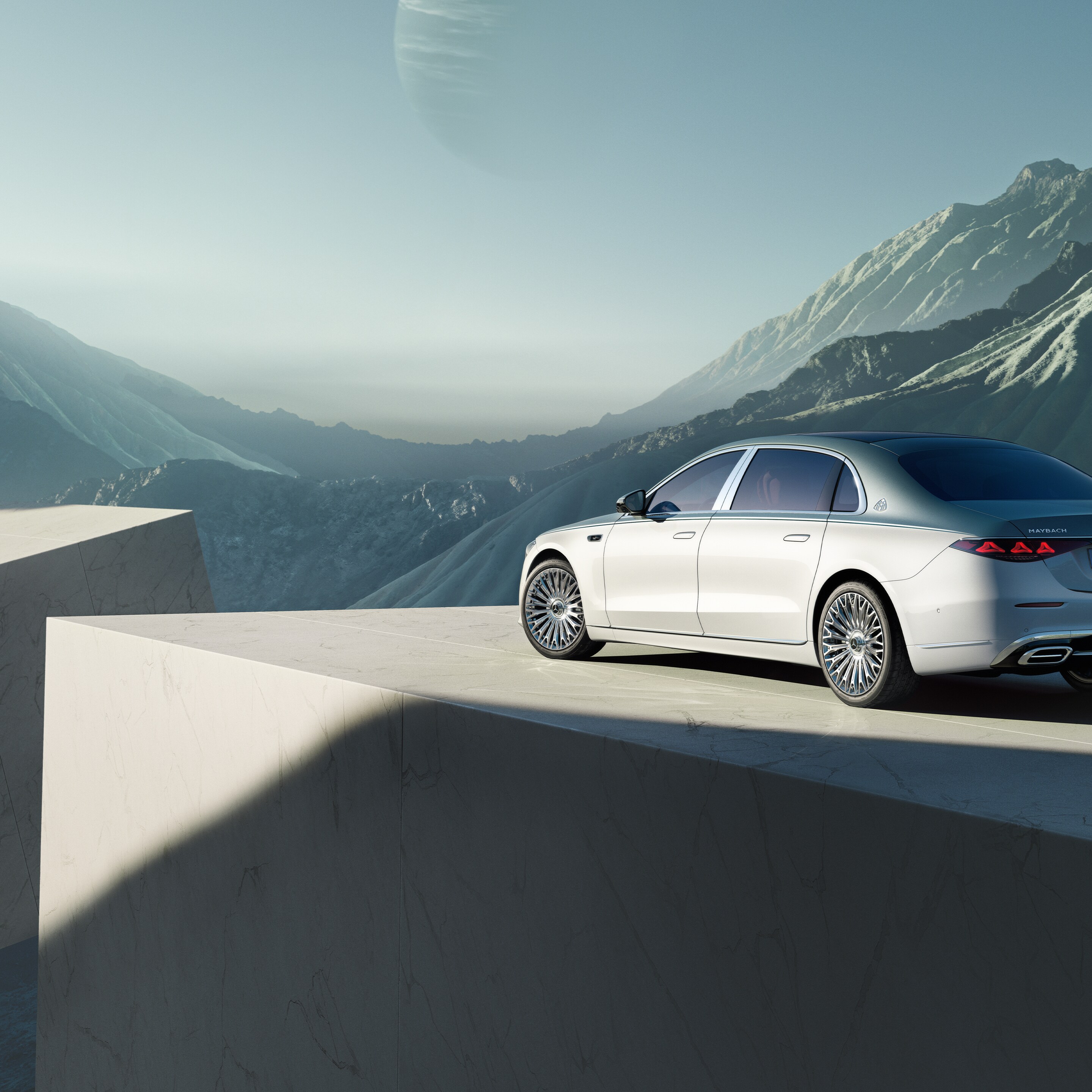 The exterior of the Mercedes-Maybach S-Class.