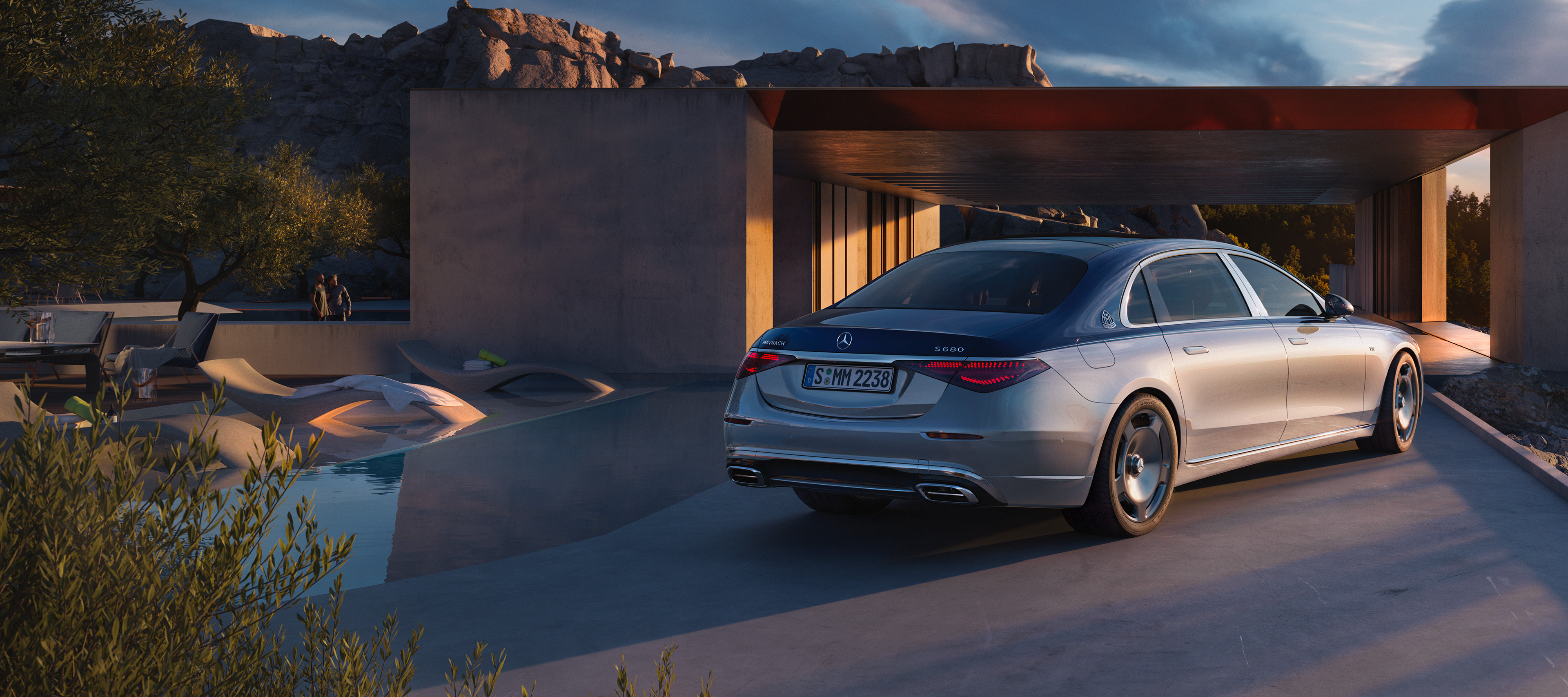S-Class | Maybach | Mercedes-Benz A side view of the Mercedes-Maybach S-Class.