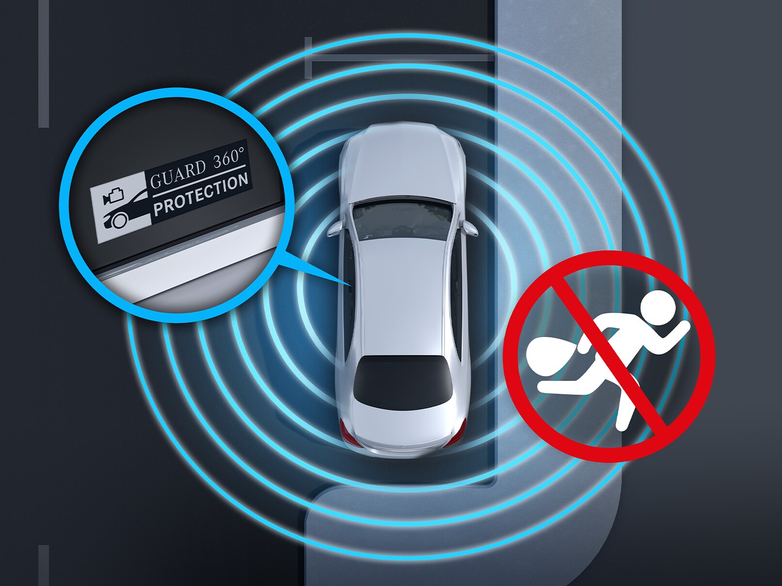 GUARD 360° Vehicle Protection combines various theft protection features that increase the protection for your vehicle.