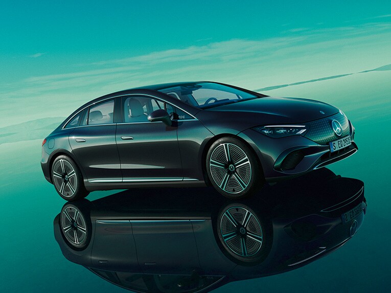 Side view of the EQE from Mercedes-EQ