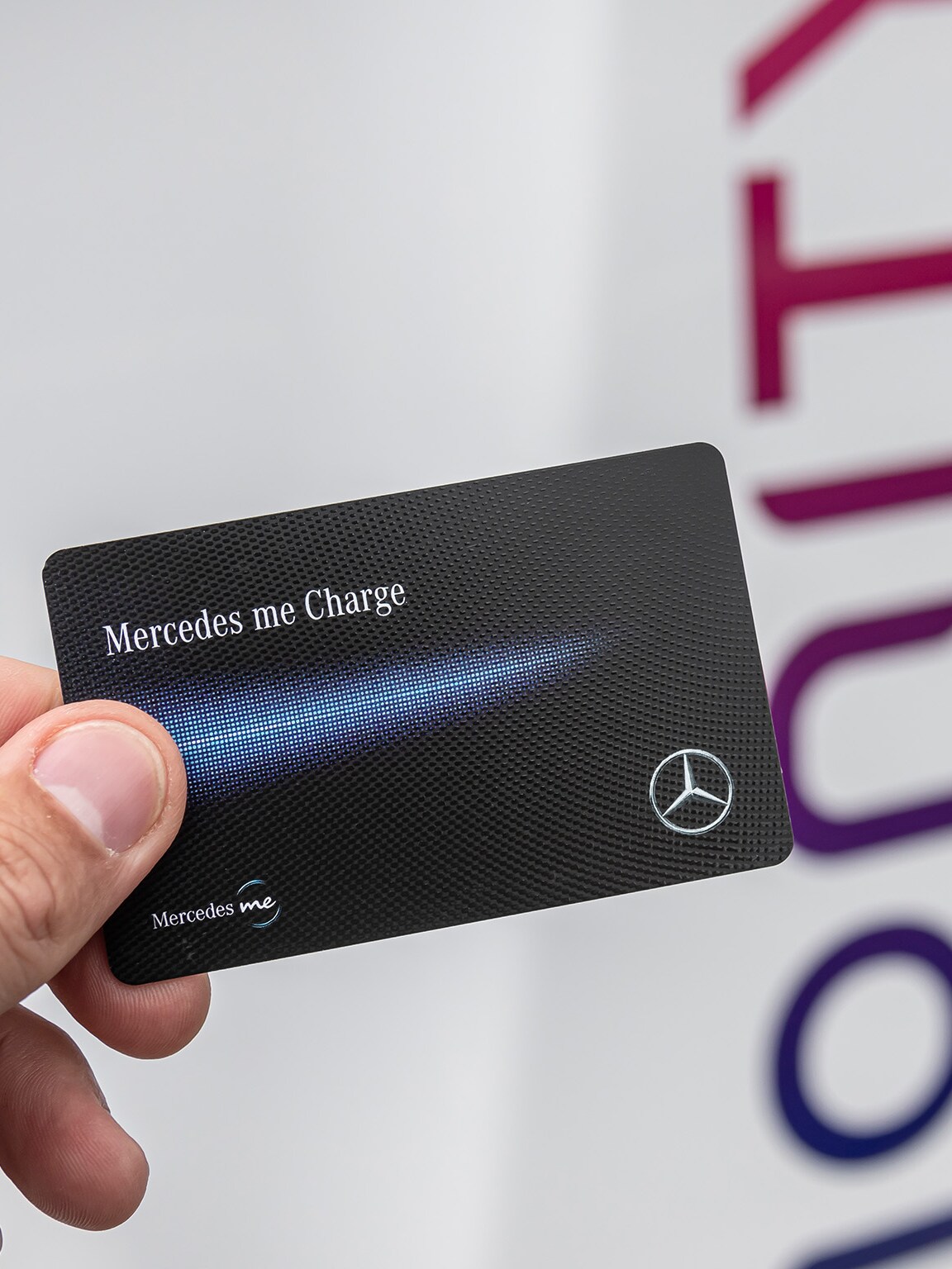Black Mercedes me Charge card