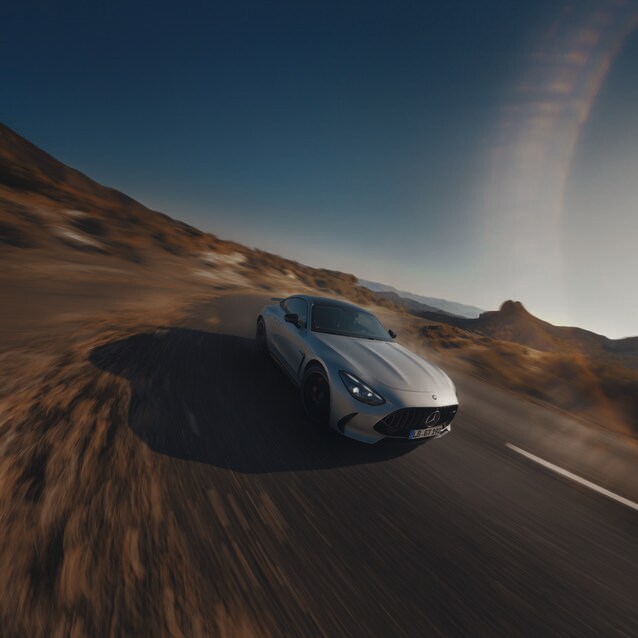 Grey Mercedes-AMG GT Coupé