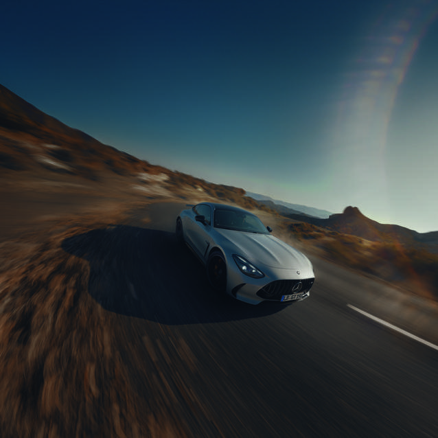 Grey Mercedes-AMG GT Coupé