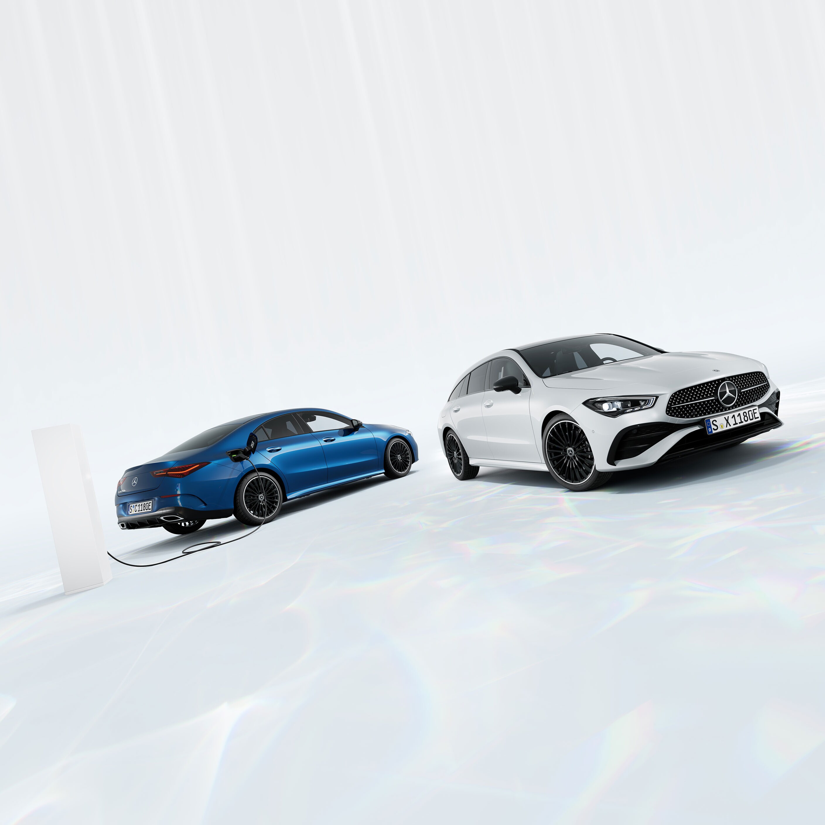 Various plug-in hybrid models from Mercedes-Benz.