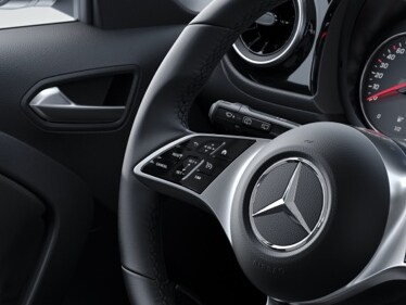 The touch control panels for cruise control in the Mercedes-Benz Citan Panel Van.