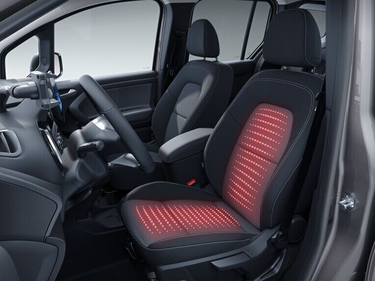 The seat heating for the driver in the Mercedes-Benz Citan Panel Van.