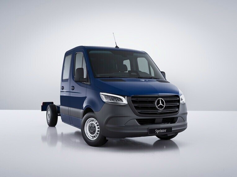 The Mercedes-Benz Sprinter Chassis with suspension for comfort and load protection.