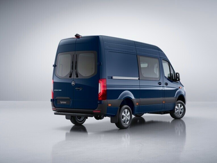 The Mercedes-Benz Sprinter Panel Van with all-wheel drive 4x4 with torque on demand.
