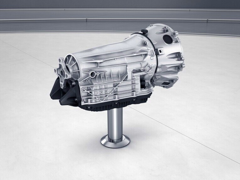 The 9G-TRONIC automatic transmission of the Mercedes-Benz Sprinter Panel Van.