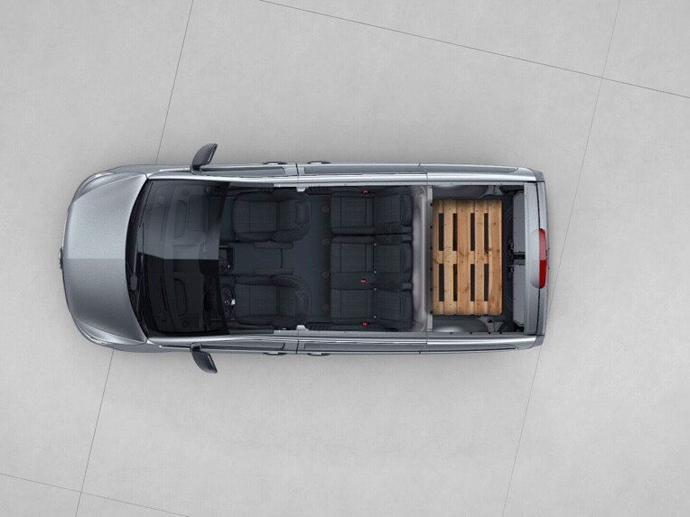 The Compact Vito Mixto with 3-seater bench seat.