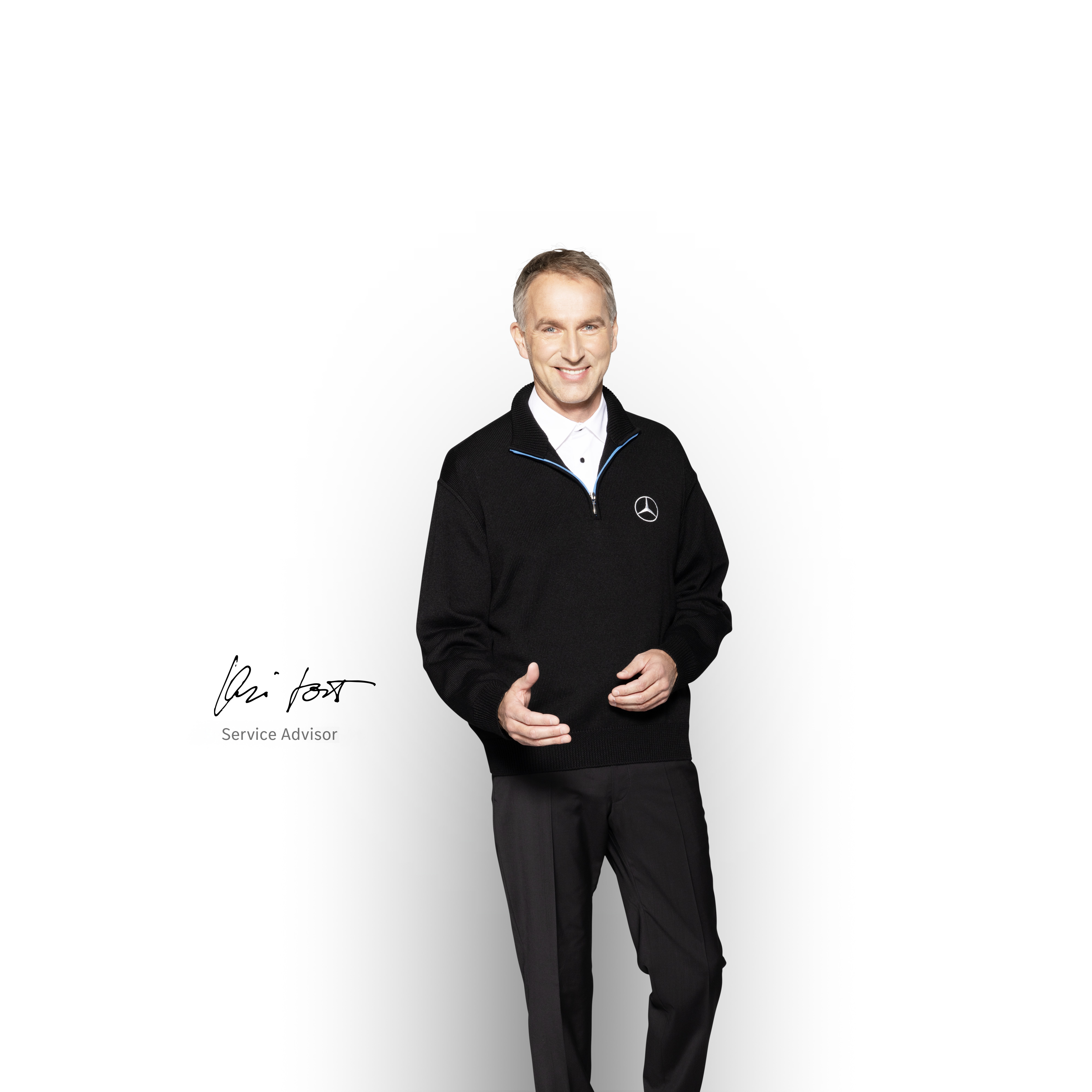 Mercedes-Benz | Convenience | Authorised Repairer Mercedes-Benz Service Advisor ready to help out with any questions about the Mercedes-Benz Authorised Repairer