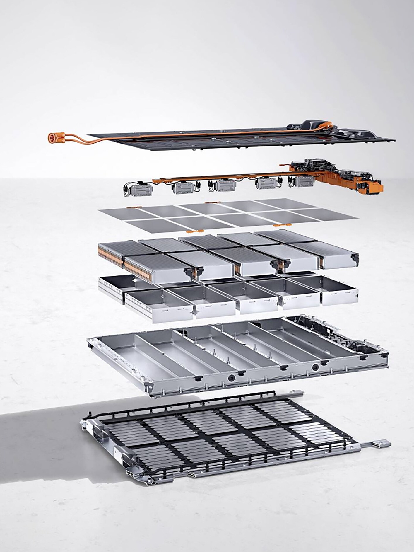 An illistration of a battery in layers to symbolise electrical service.