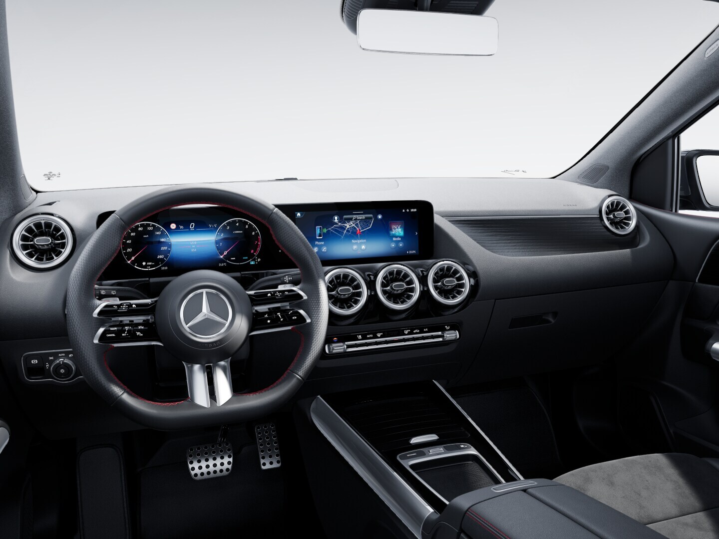 The interior of the new B-Class with the Progressive equipment line.