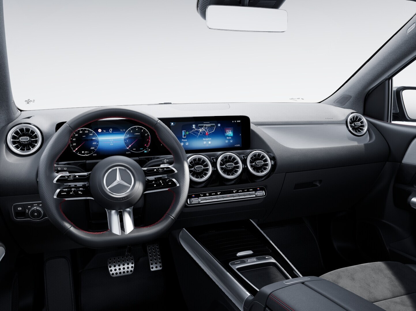 The interior of the B-Class with AMG Line.