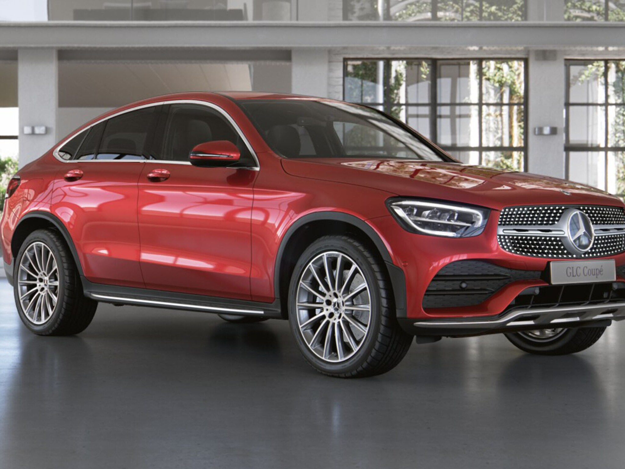 The GLC 300 e 4MATIC from Mercedes-Benz.