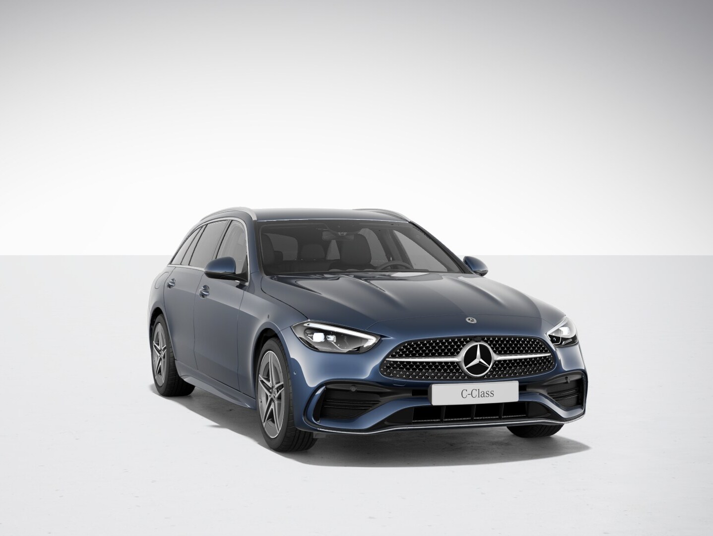 The image shows the Mercedes-Benz C-Class Estate with AMG Line.