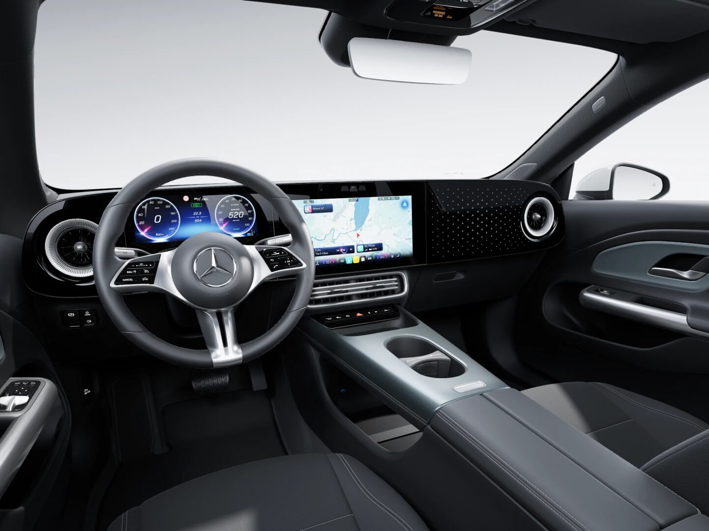 The Progressive Line in the all-electric CLA from Mercedes-Benz.
