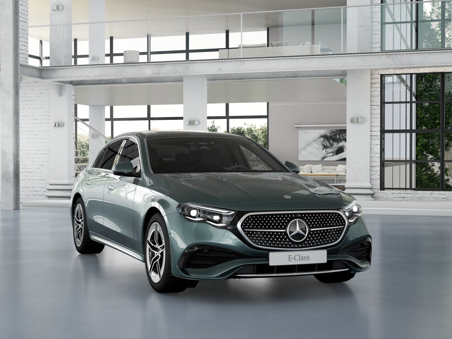 The exterior of the new E-Class Saloon from Mercedes Benz with the EXCLUSIVE equipment line.