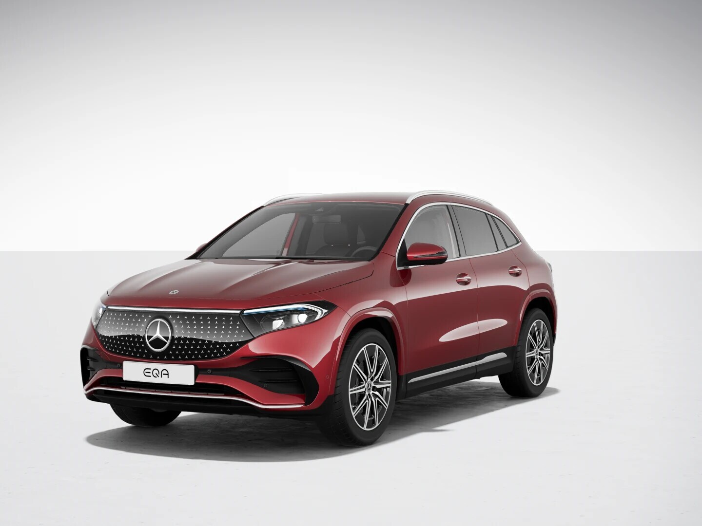 The image shows the exterior design of the A-Class with Progressive design and equipment line.