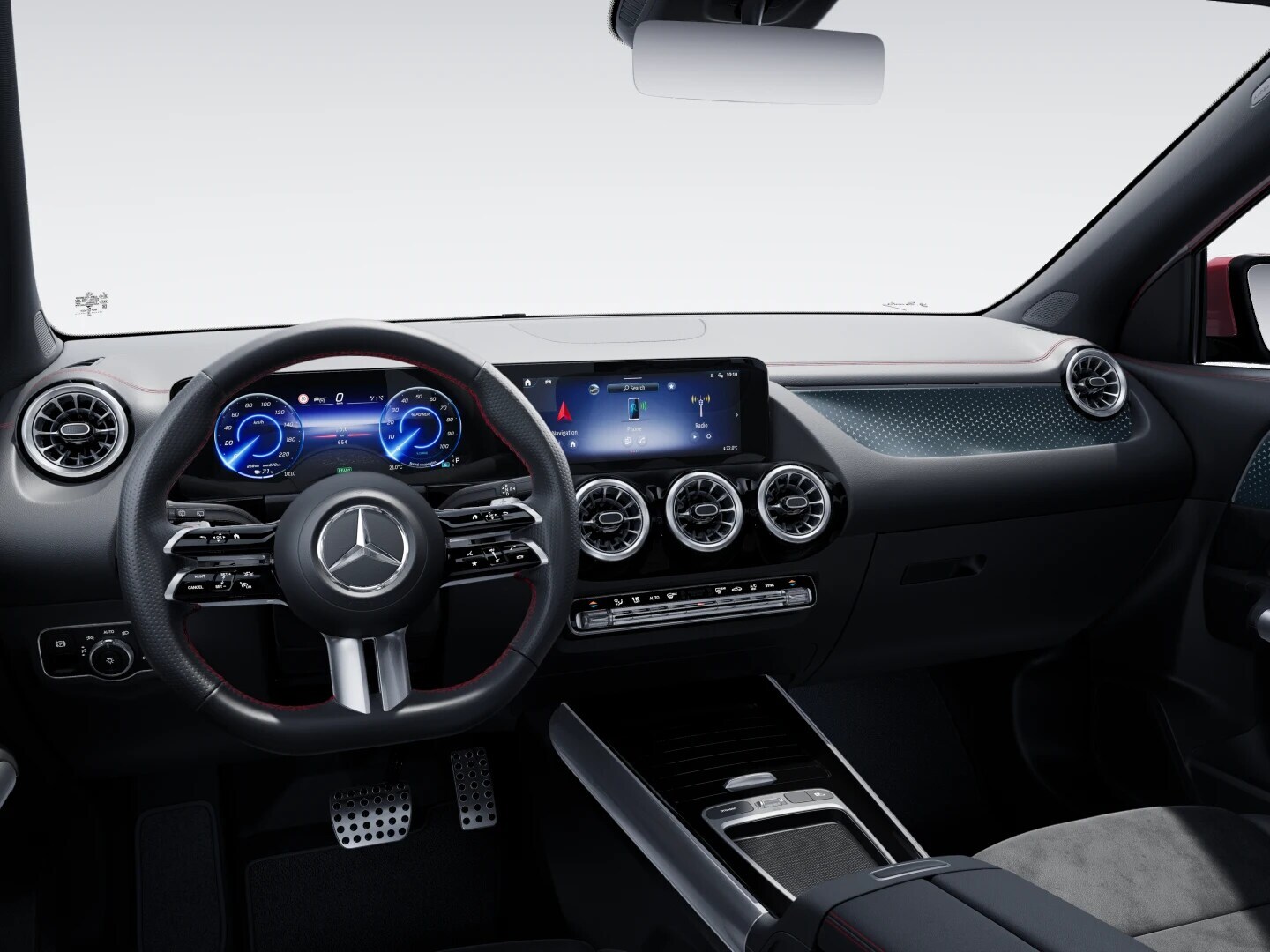 The EQA from Mercedes-Benz with the Electric Art equipment line.