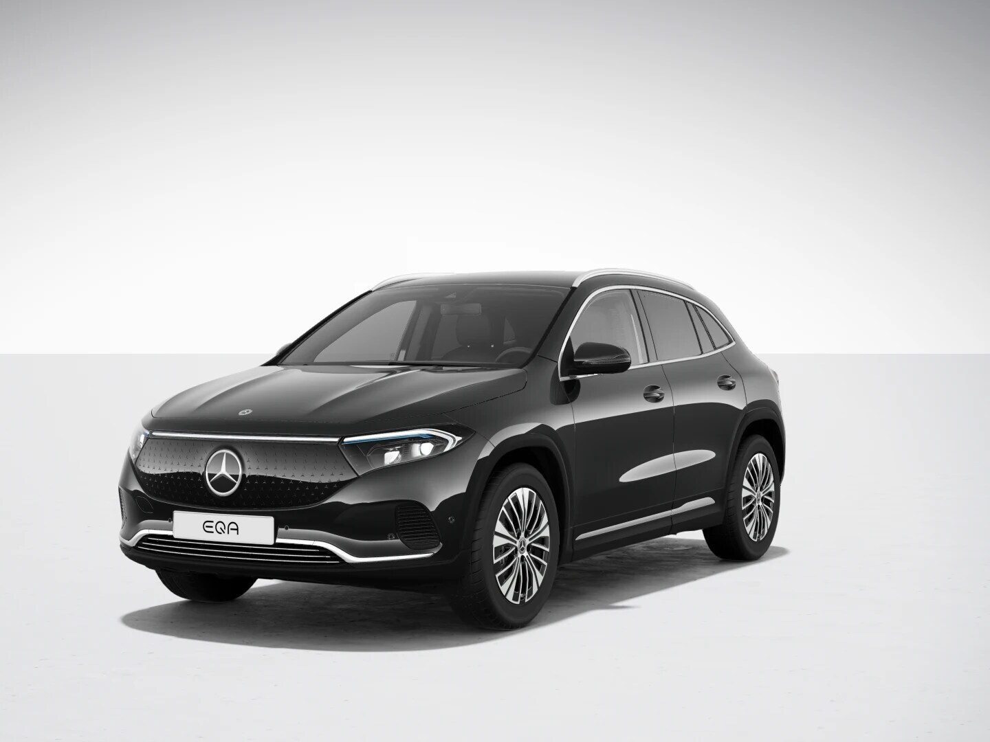 The image shows the exterior design of the A-Class with Style design and equipment line.