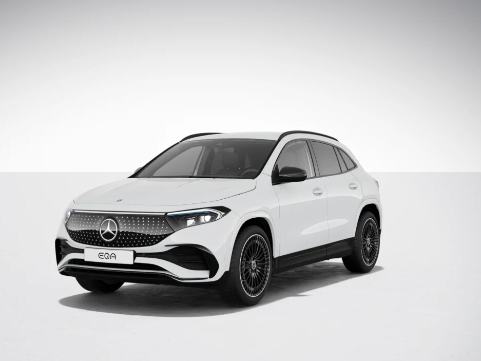 The image shows the exterior design of the A-Class with Progressive design and equipment line.