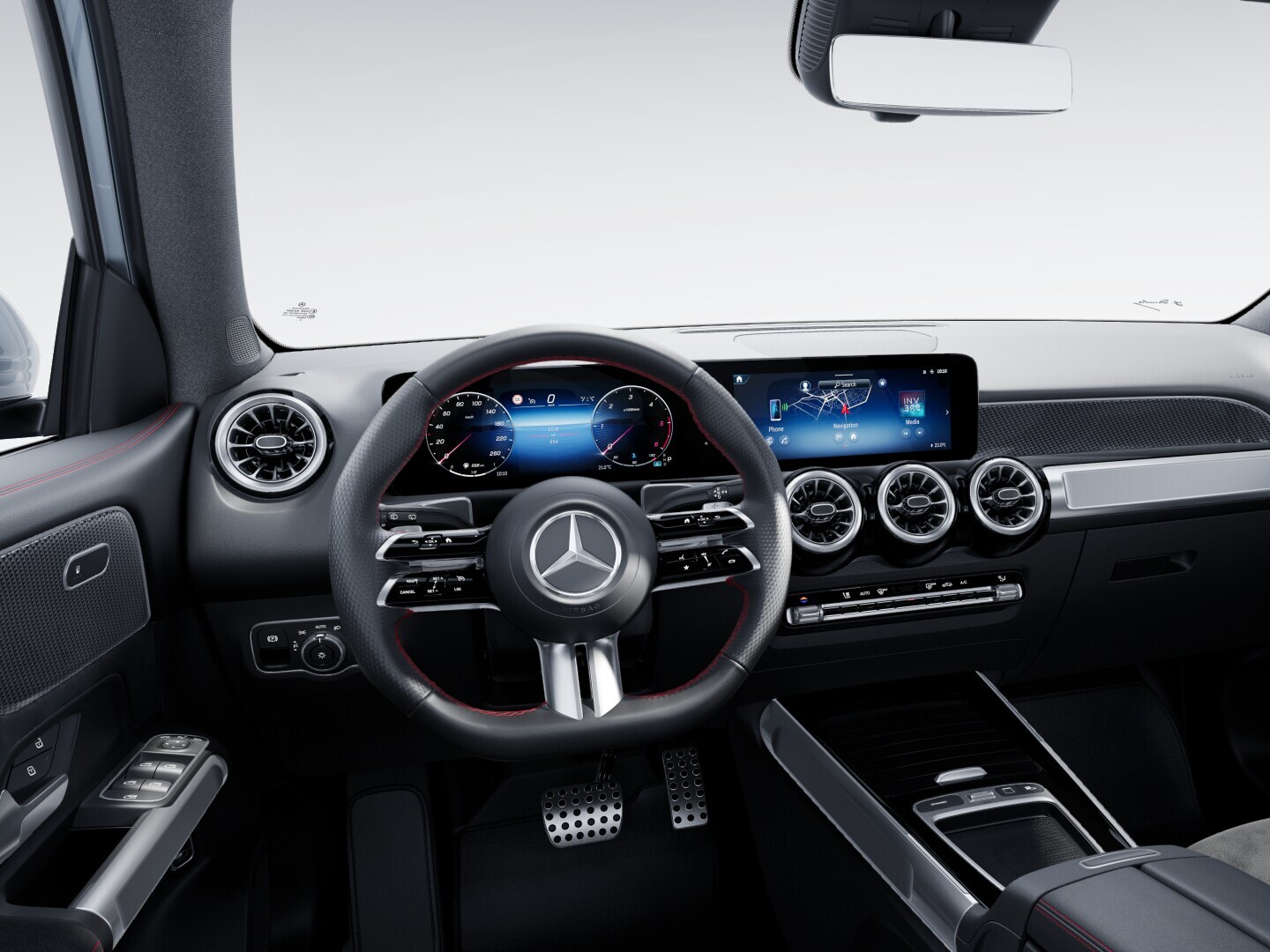 The Progressive equipment line in the interior of the new GLB from Mercedes-Benz.