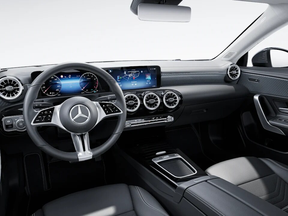 The new Mercedes-Benz CLA Shooting Brake with the standard interior.