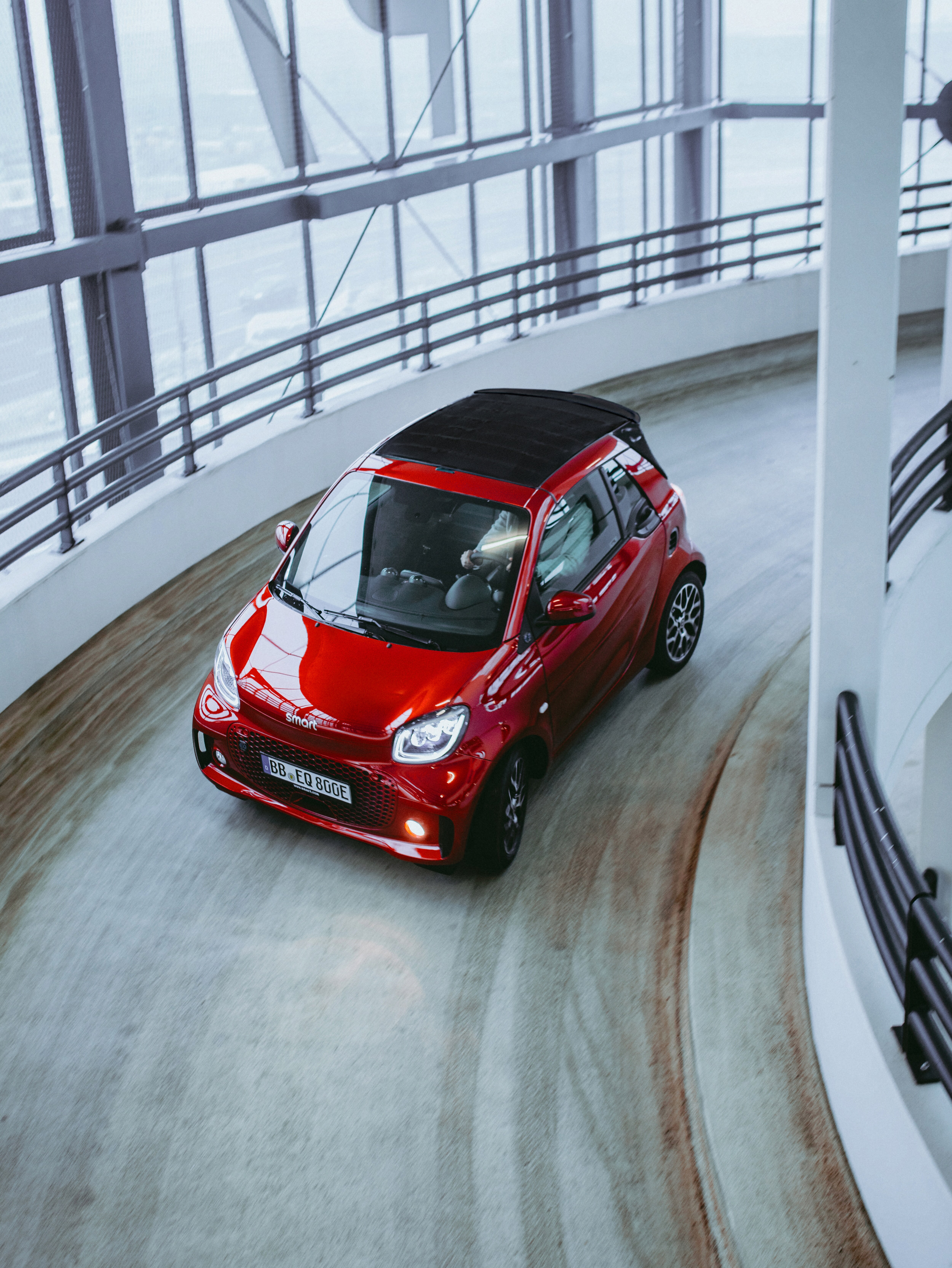 Red smart car