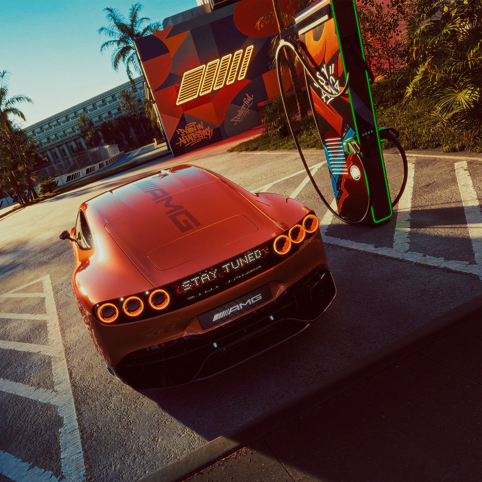 AMG Electrification AMG GT XX Orange AMG GT XX