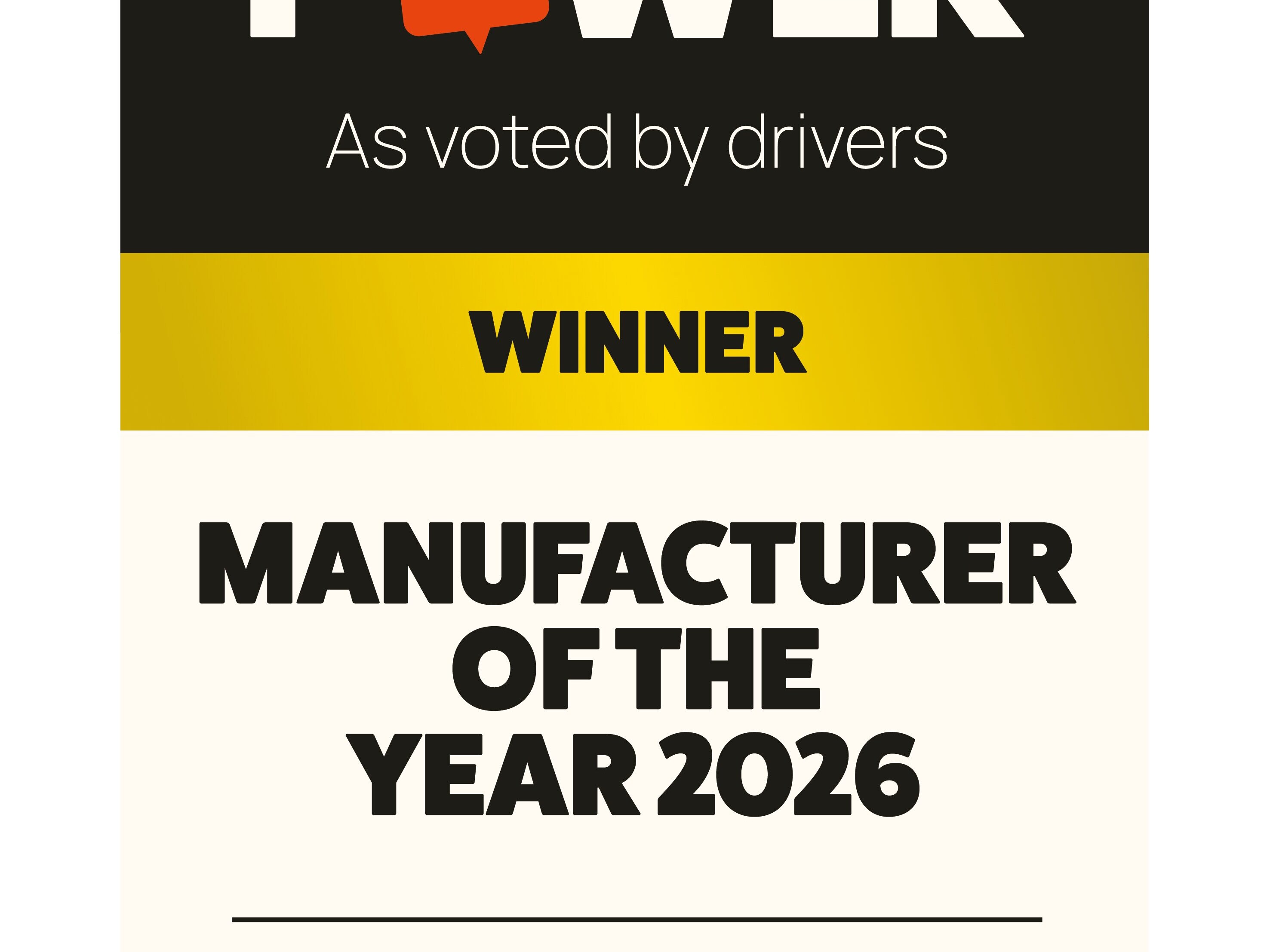 Driver Power Manufacturer of the year