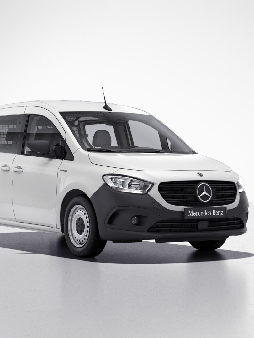 Two Sprinter models standing in a parking space. 