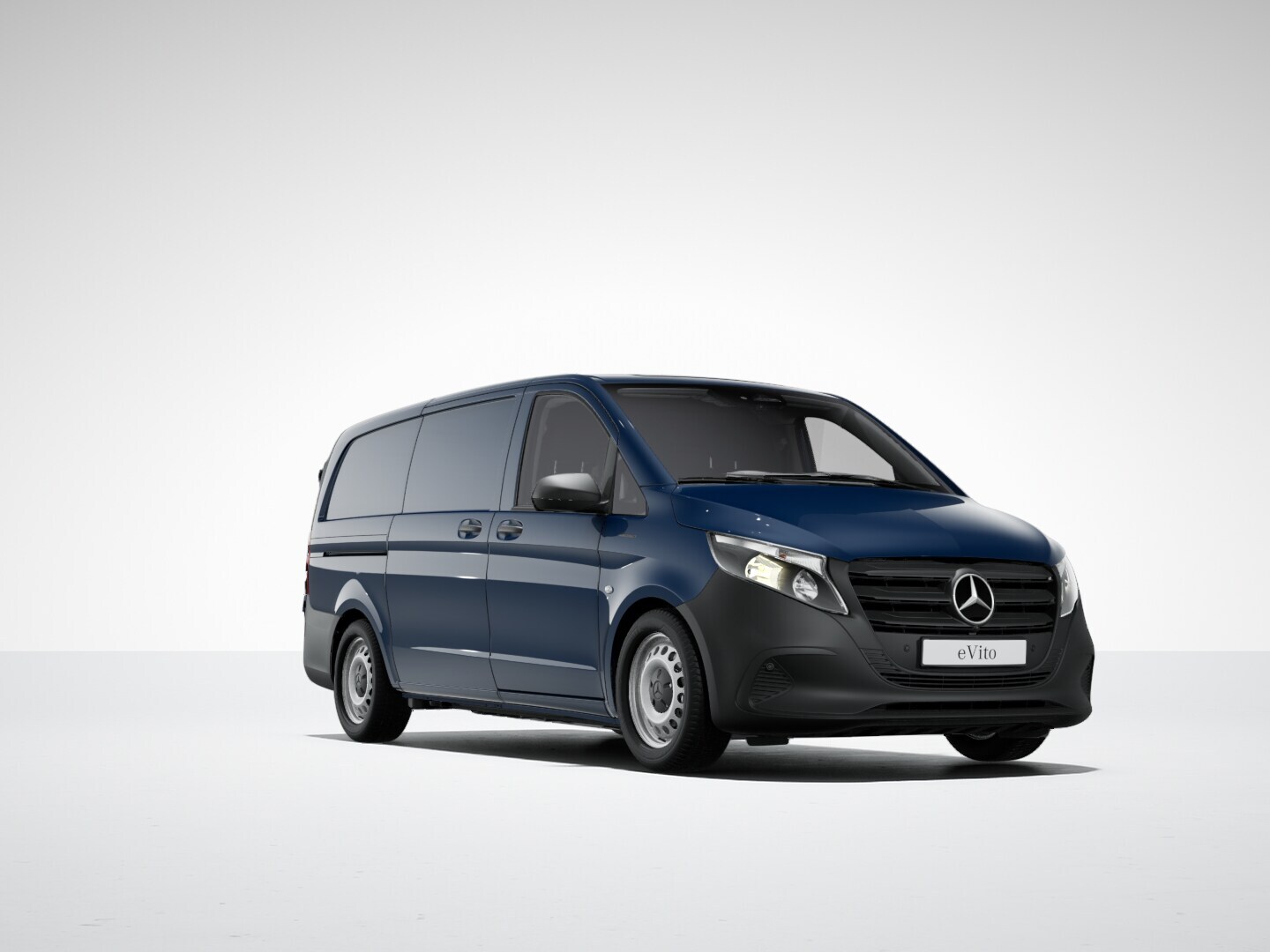 Blue Mercedes-Benz eVito Panel Van