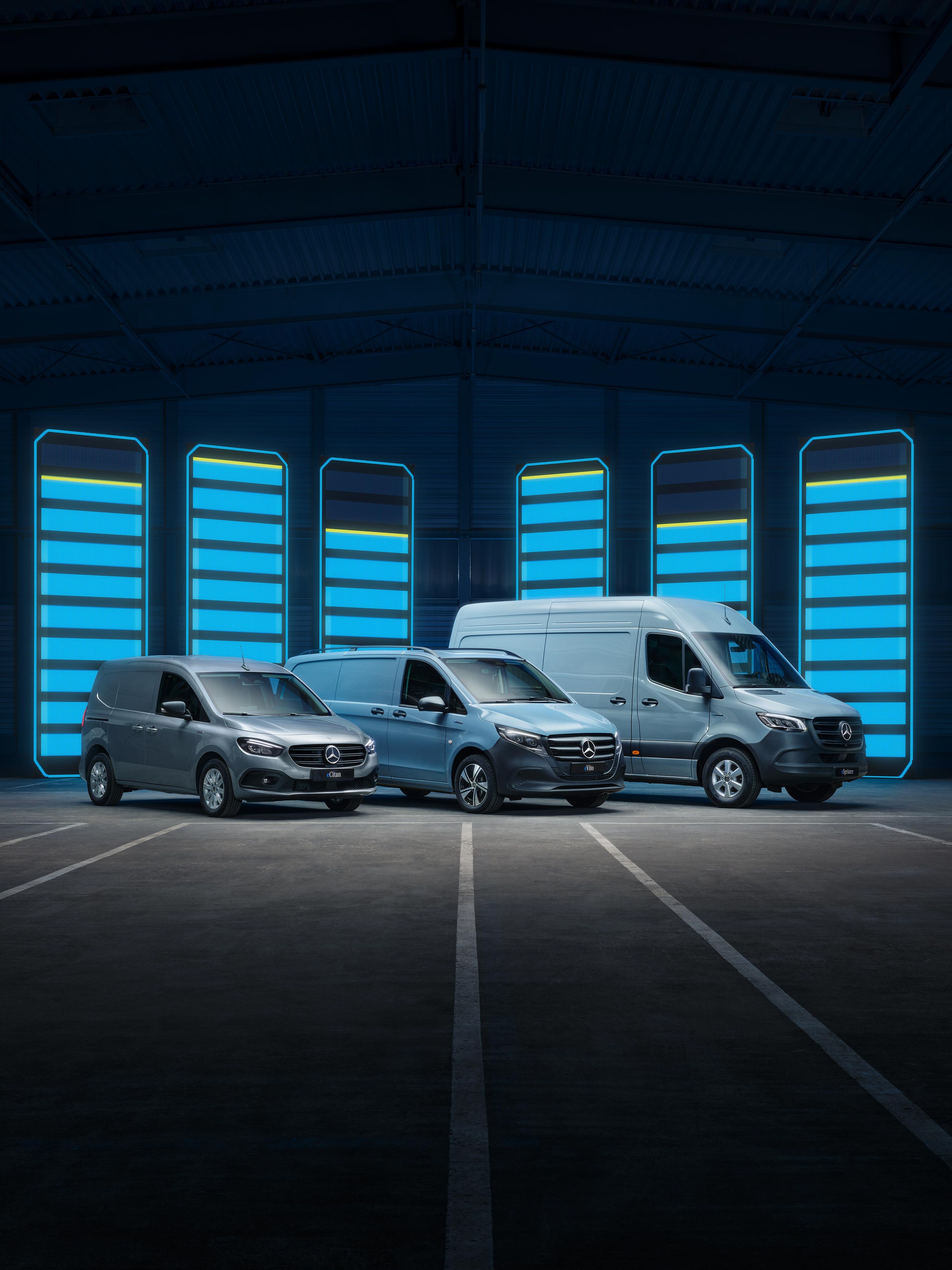 eVito, £7eCitan and eSprinter 