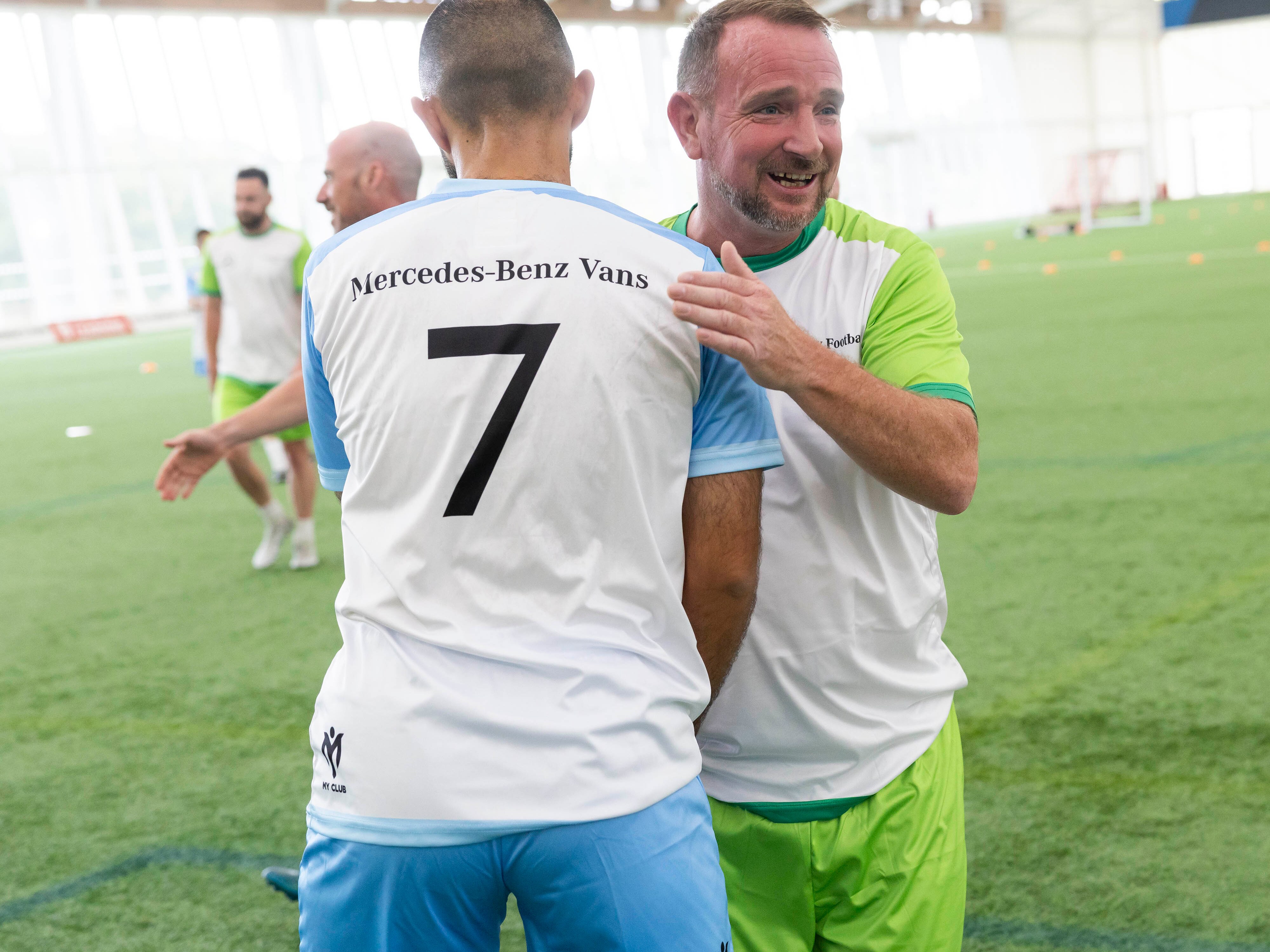 From behind the wheel to the football pitch 